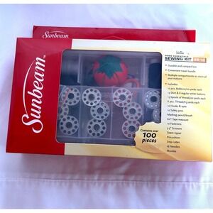 Sunbeam Home Essentials Sewing Kit‎ SB18 W:100+ Pieces Compact Box Accessories
